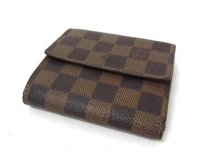 Louis Vuitton Wallet Damier Porte Monnaie Vie Carte Cles Di N61652 Ebne Brown
