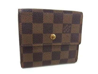 Louis Vuitton Wallet Damier Porte Monnaie Vie Carte Cles Di N61652 Ebne Brown