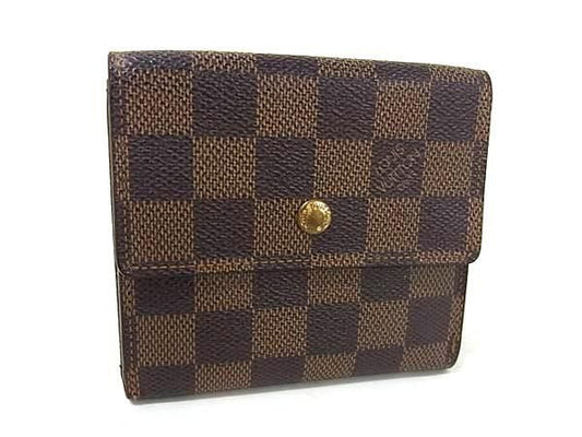 Louis Vuitton Wallet Damier Porte Monnaie Vie Carte Cles Di N61652 Ebne Brown