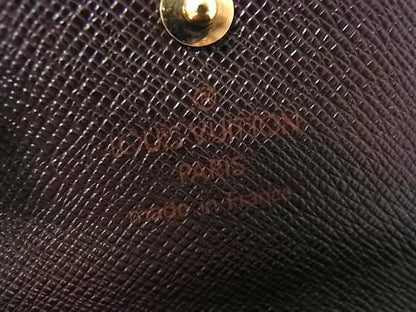 Louis Vuitton Wallet Damier Porte Monnaie Vie Carte Cles Di N61652 Ebne Brown