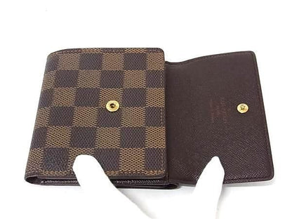 Louis Vuitton Wallet Damier Porte Monnaie Vie Carte Cles Di N61652 Ebne Brown