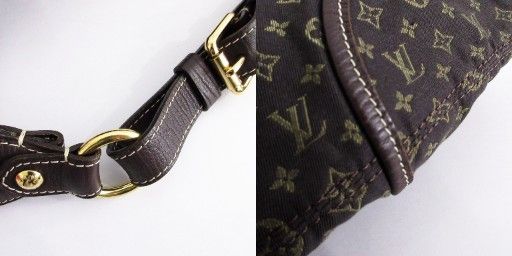 Louis Vuitton Manon MM Monogram Mini Lin M95619 One Shoulder Bag Leather with