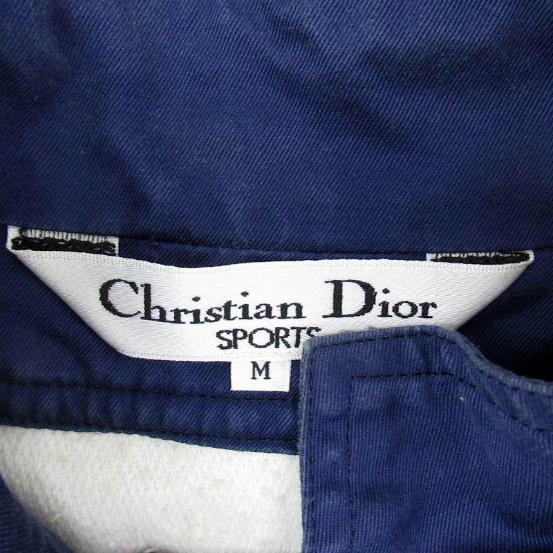 Christian Dior Sports Dress Mini Length Sleeveless Stand Collar Embroidered