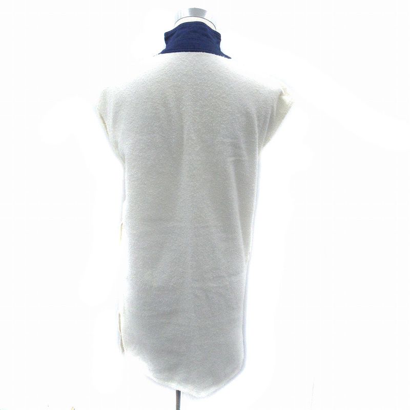 Christian Dior Sports Dress Mini Length Sleeveless Stand Collar Embroidered