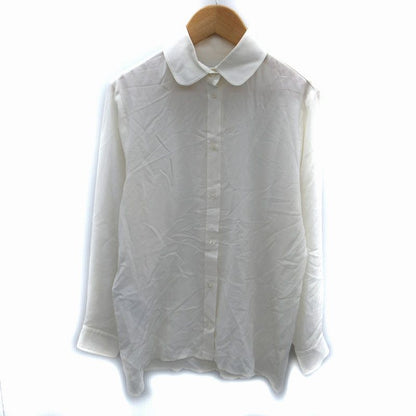 Gucci Shirt Blouse Long Sleeves Silk 38 M Ivory Sm22 Ibo81