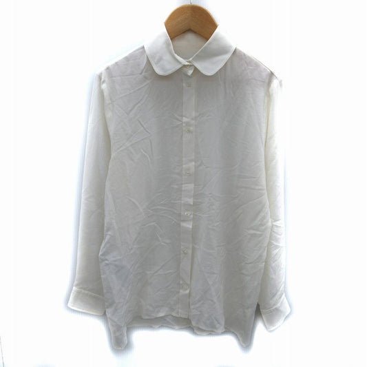 Gucci Shirt Blouse Long Sleeves Silk 38 M Ivory Sm22 Ibo81
