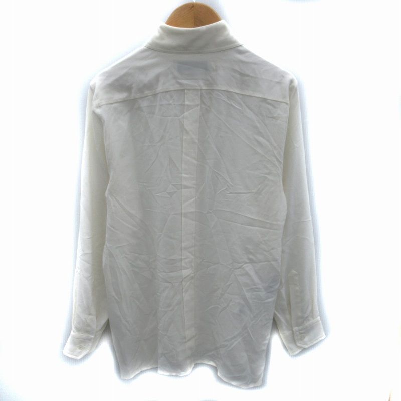 Gucci Shirt Blouse Long Sleeves Silk 38 M Ivory Sm22 Ibo81
