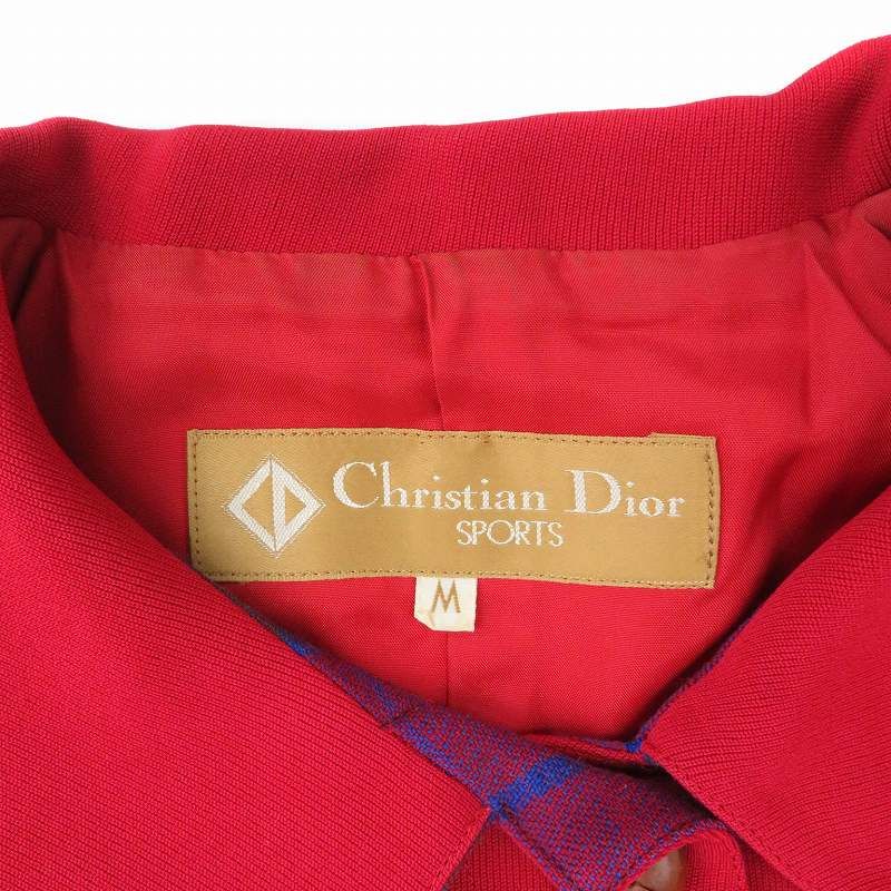 Christian Dior Sports Stainless Steel Collar Jacket Single Button Mid Length