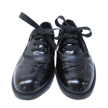 Bottega Veneta Dress Shoes Enamel Leather Stitch Design Lace-Up Leather Shoes