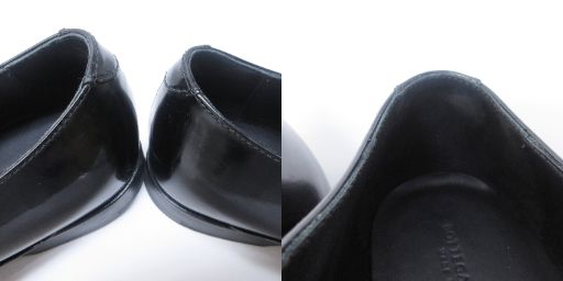 Bottega Veneta Dress Shoes Enamel Leather Stitch Design Lace-Up Leather Shoes