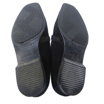 Hermes Loafer H Logo Hardware Suede Leather 36 1 2 Approx 23.5cm (9.25in) Black