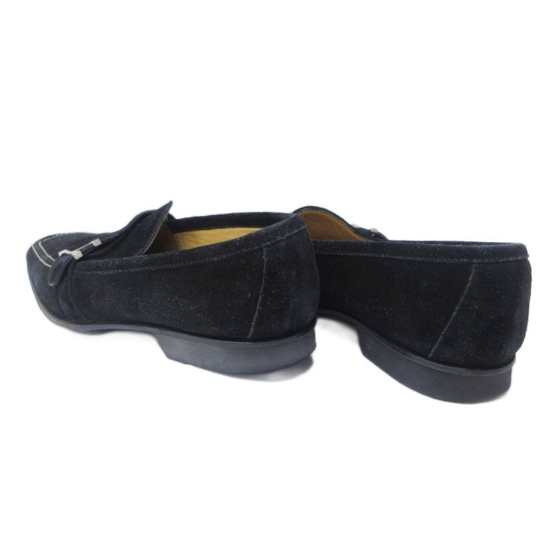 Hermes Loafer H Logo Hardware Suede Leather 36 1 2 Approx 23.5cm (9.25in) Black