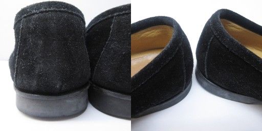 Hermes Loafer H Logo Hardware Suede Leather 36 1 2 Approx 23.5cm (9.25in) Black