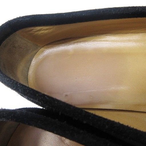 Hermes Loafer H Logo Hardware Suede Leather 36 1 2 Approx 23.5cm (9.25in) Black