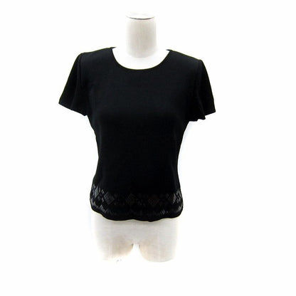 Yves Saint Laurent Knitwear Cut and Sewn Short Sleeve Round