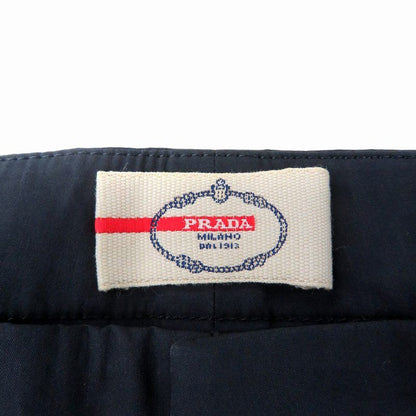 Prada Sport Cropped Pants Half Length Roll Up 38 M Navy Blue Ho17 Ibo81