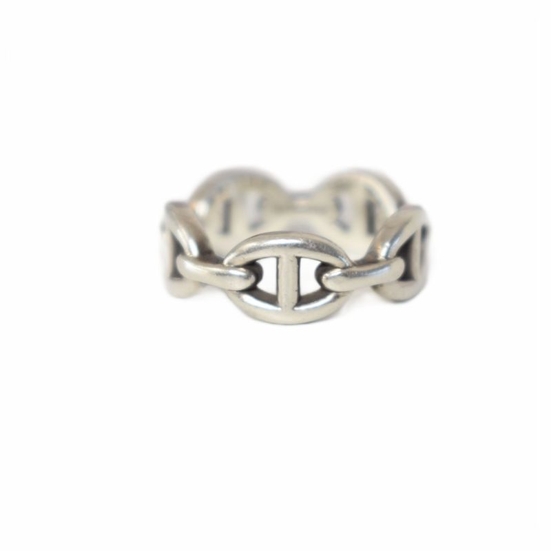 Hermes Chaine D'ancre Anchene PM Ring Accessories Ag925 53 Silver 20ag074607
