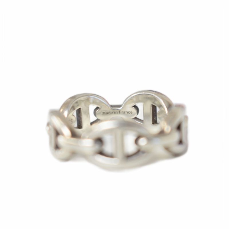 Hermes Chaine D'ancre Anchene PM Ring Accessories Ag925 53 Silver 20ag074607