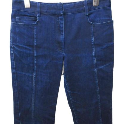 Celine Modele Depose Denim Jeans Straight Faded Dark Blue Indigo Blue 40 Approx