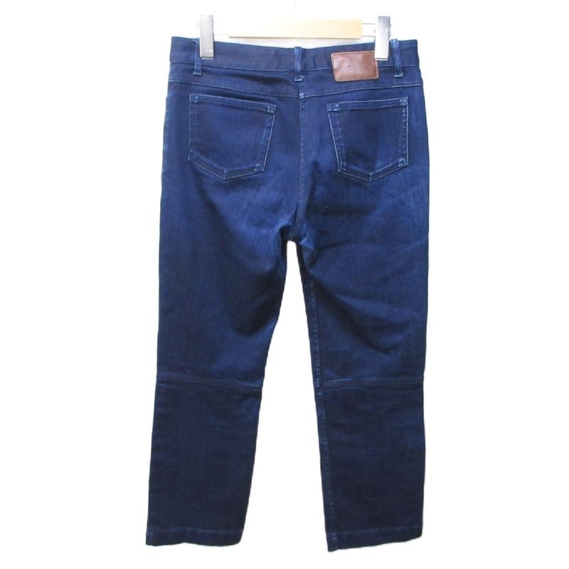 Celine Modele Depose Denim Jeans Straight Faded Dark Blue Indigo Blue 40 Approx