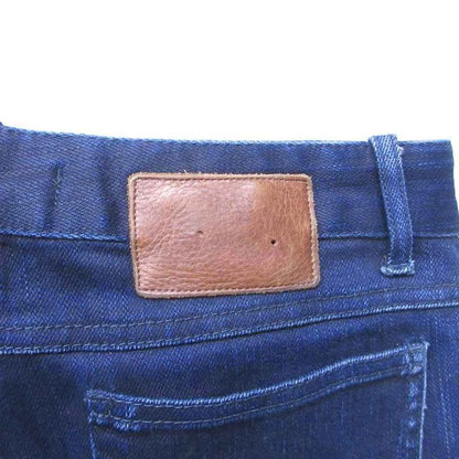 Celine Modele Depose Denim Jeans Straight Faded Dark Blue Indigo Blue 40 Approx