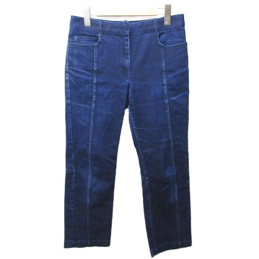 Celine Modele Depose Denim Jeans Straight Faded Dark Blue Indigo Blue 40 Approx