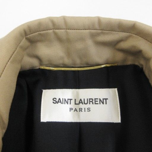 Saint Laurent Paris Excellent Condition Belted Classic Trench Coat Jacket Long
