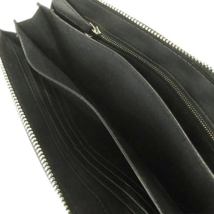 Fendi Think 7va350 Second Clutch Bag Leather Logo Black Aa