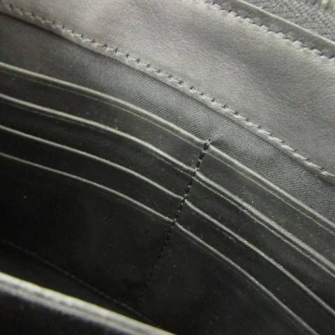 Fendi Think 7va350 Second Clutch Bag Leather Logo Black Aa