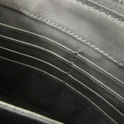 Fendi Think 7va350 Second Clutch Bag Leather Logo Black Aa