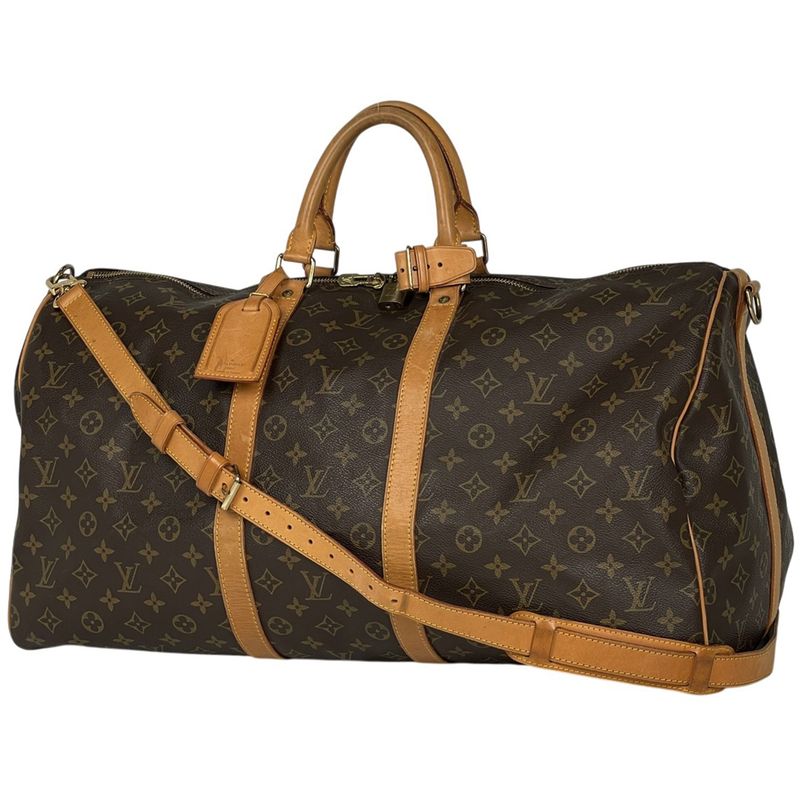 Louis Vuitton Keepall Bandouliere 55 2way Shoulder Bag Boston Bag Monogram