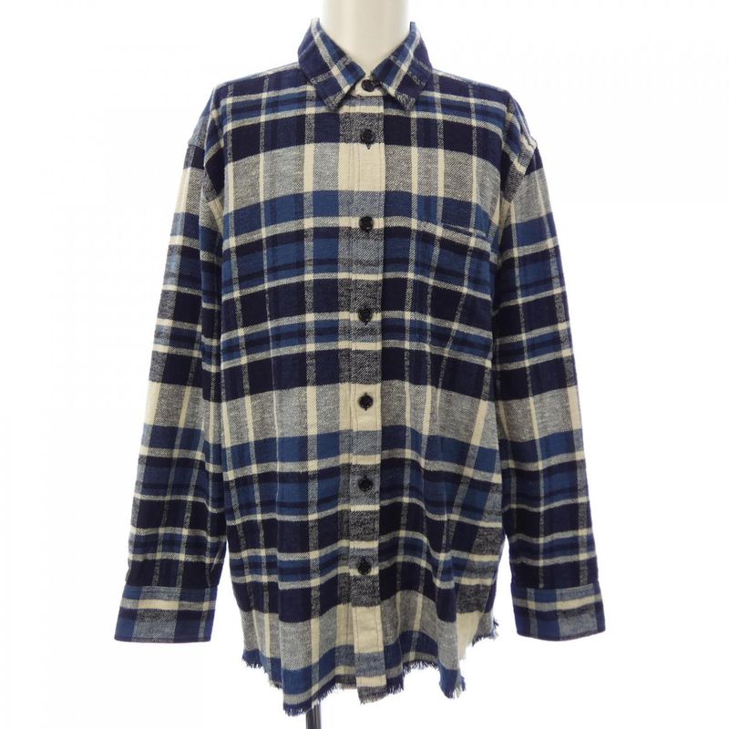 Celine Checked Overshirt 2c59a366x Shirt