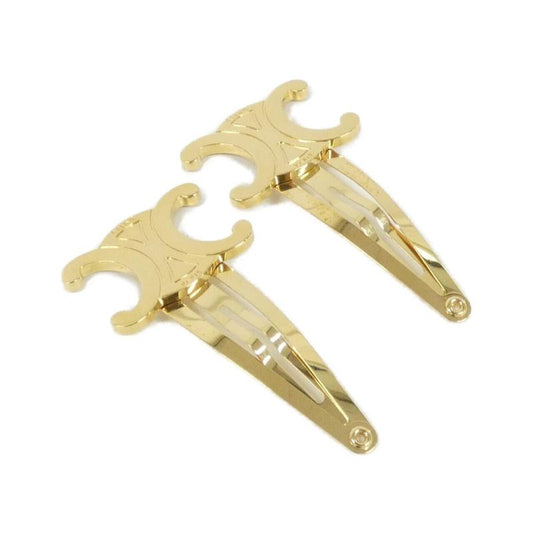 Celine Triomphe Snap Clip 46z656bsl Hair Clip