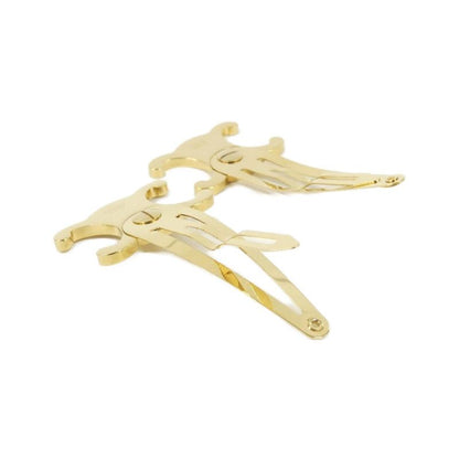 Celine Triomphe Snap Clip 46z656bsl Hair Clip