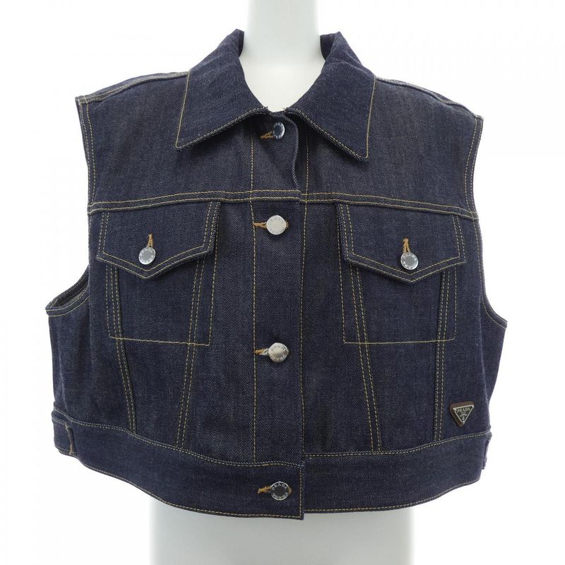 Prada Triangle Logo Gfb312 Sooo 15c8 Vest