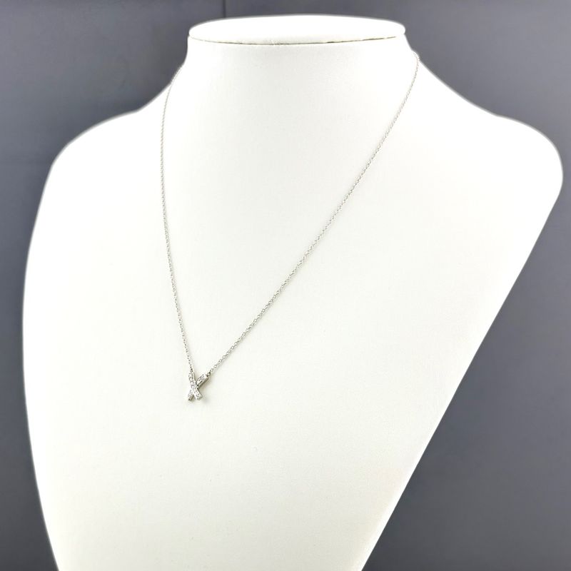 Tiffany & Co Tiffany & Co Kiss Necklace Platinum Pendant Necklace Pt950 Diamond