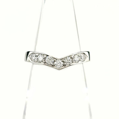 Tiffany & Co Tiffany & Co V Band Ring Platinum Ring Melee Diamond Ring #10