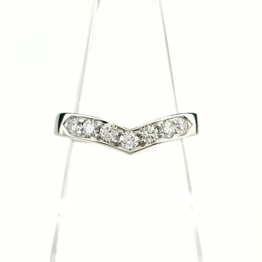 Tiffany & Co Tiffany & Co V Band Ring Platinum Ring Melee Diamond Ring #10