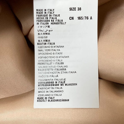 Prada Sleeve Design Virgin Wool Long Coat Size 38 Pink Beige Women Used