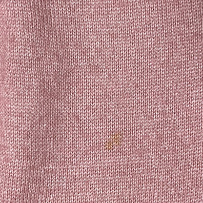 Good Prada Wool Silk Crew Neck High Gauge Knit Cardigan Size 40 Pink Women Used