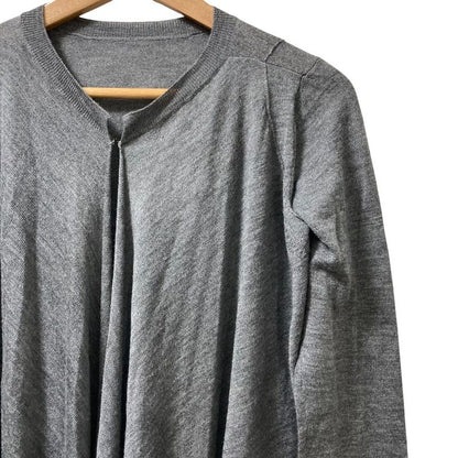 Prada Wool Silk Backless High Gauge Knit Cardigan Size 40 Gray Women's Preowned