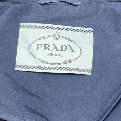 Prada Zip Hoodie Jacket Size 40 Navy Women's Preowned Used
