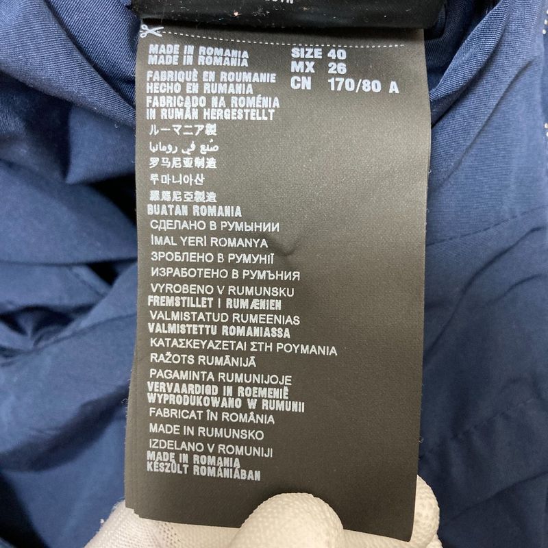 Prada Zip Hoodie Jacket Size 40 Navy Women's Preowned Used