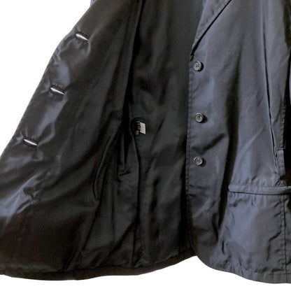 Prada Belted Nylon Tailored Jacket Size 38 Black Women's Used