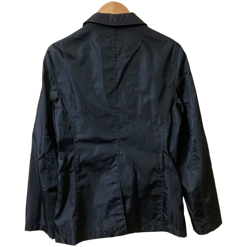 Prada Belted Nylon Tailored Jacket Size 38 Black Women's Used
