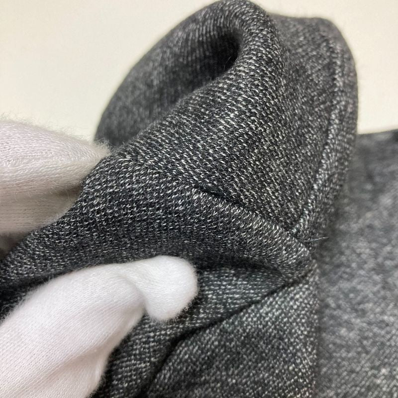 Prada Sport V-Neck Long Sleeve Wool Blouse XL Size Gray Women's Preowned Used