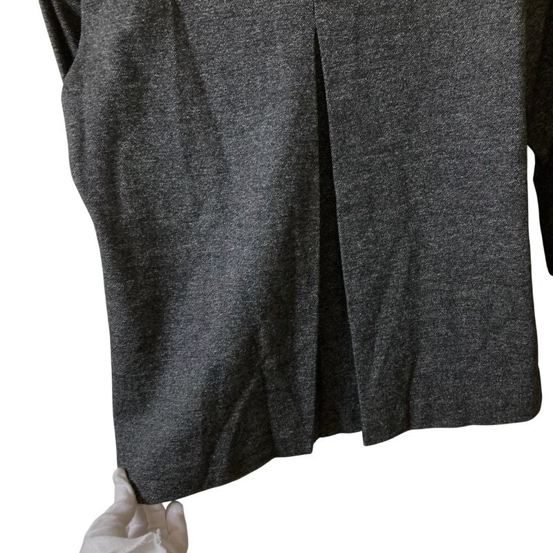 Prada Sport V-Neck Long Sleeve Wool Blouse XL Size Gray Women's Preowned Used