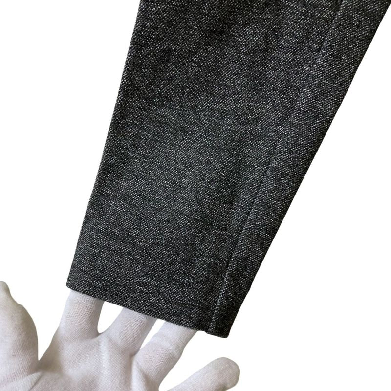 Prada Sport V-Neck Long Sleeve Wool Blouse XL Size Gray Women's Preowned Used