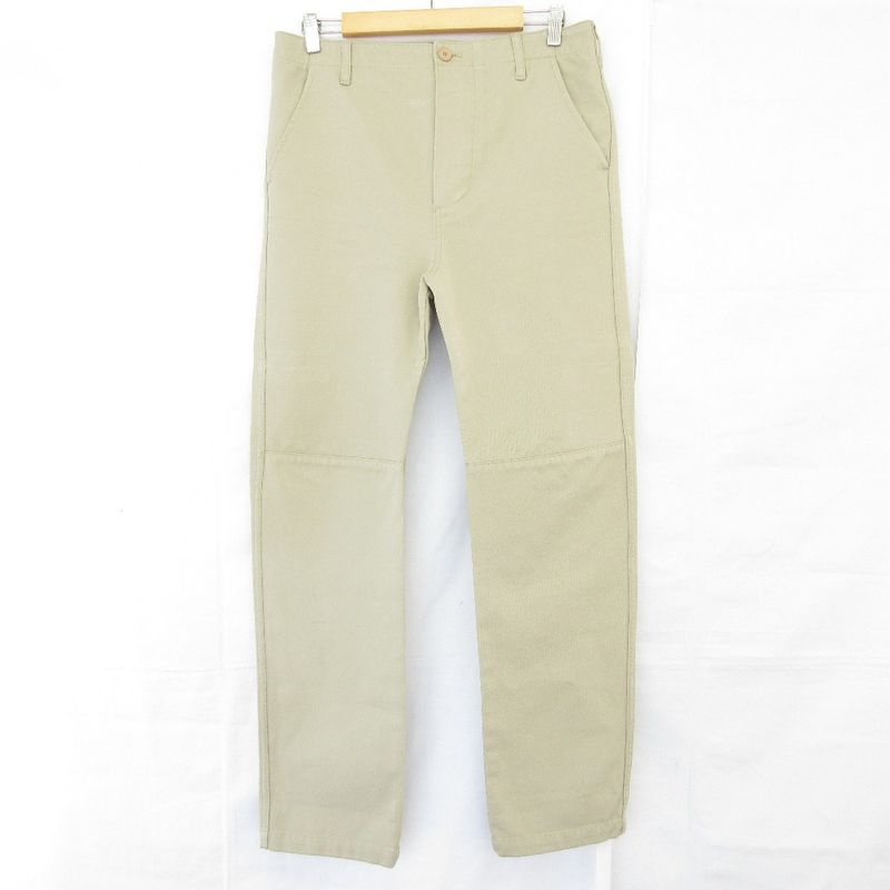 Good Balenciaga Utility Slim Leg Pants Cotton Pants 485996 Size 48 Beige Men's