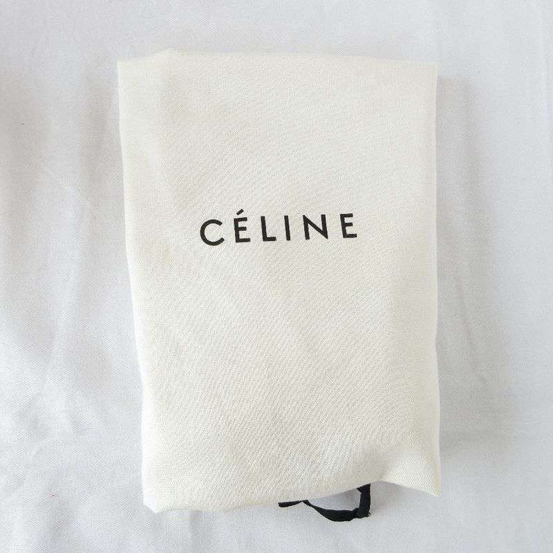 Good Celine Trapeze Small 2way Handbag White Gray Ladies Used